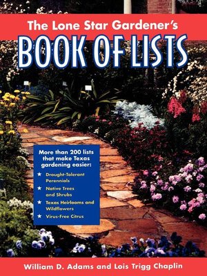 cover image of The Lone Star Gardener's Book of Lists